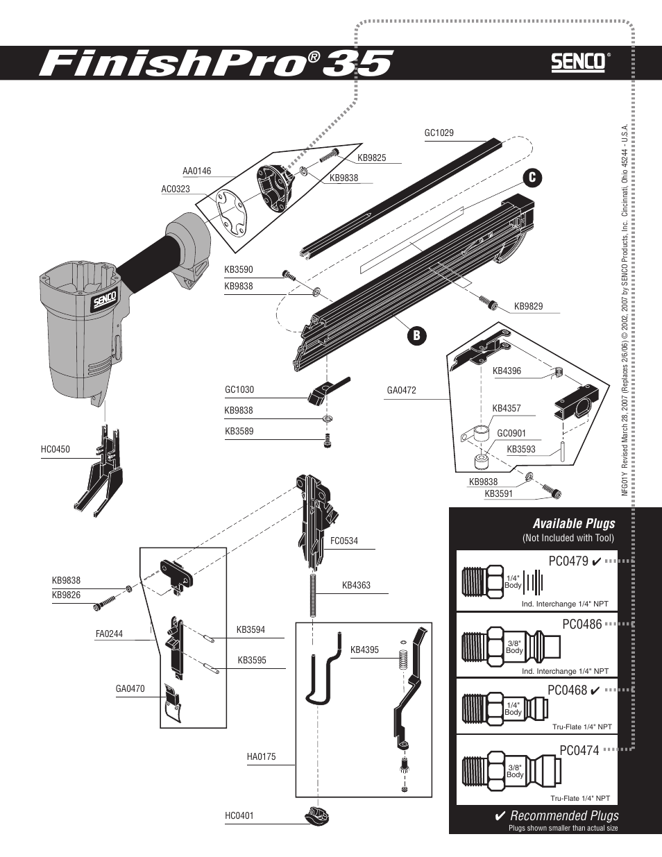 Finishpro | Senco FinishPro 35 User Manual | Page 3 / 4