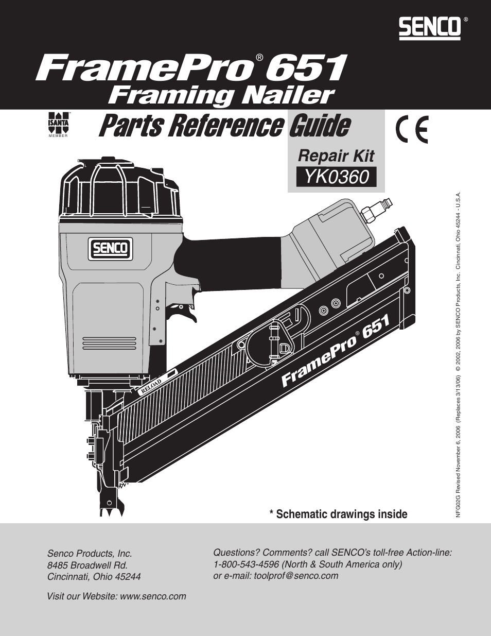 Senco FramePro 651 User Manual | 4 pages