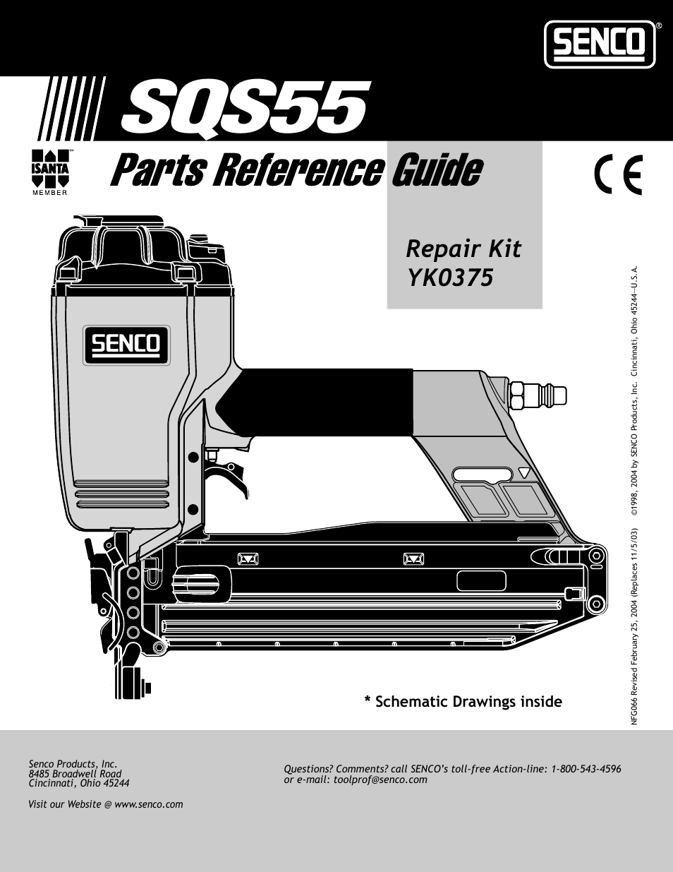 Senco SQS55 User Manual | 4 pages