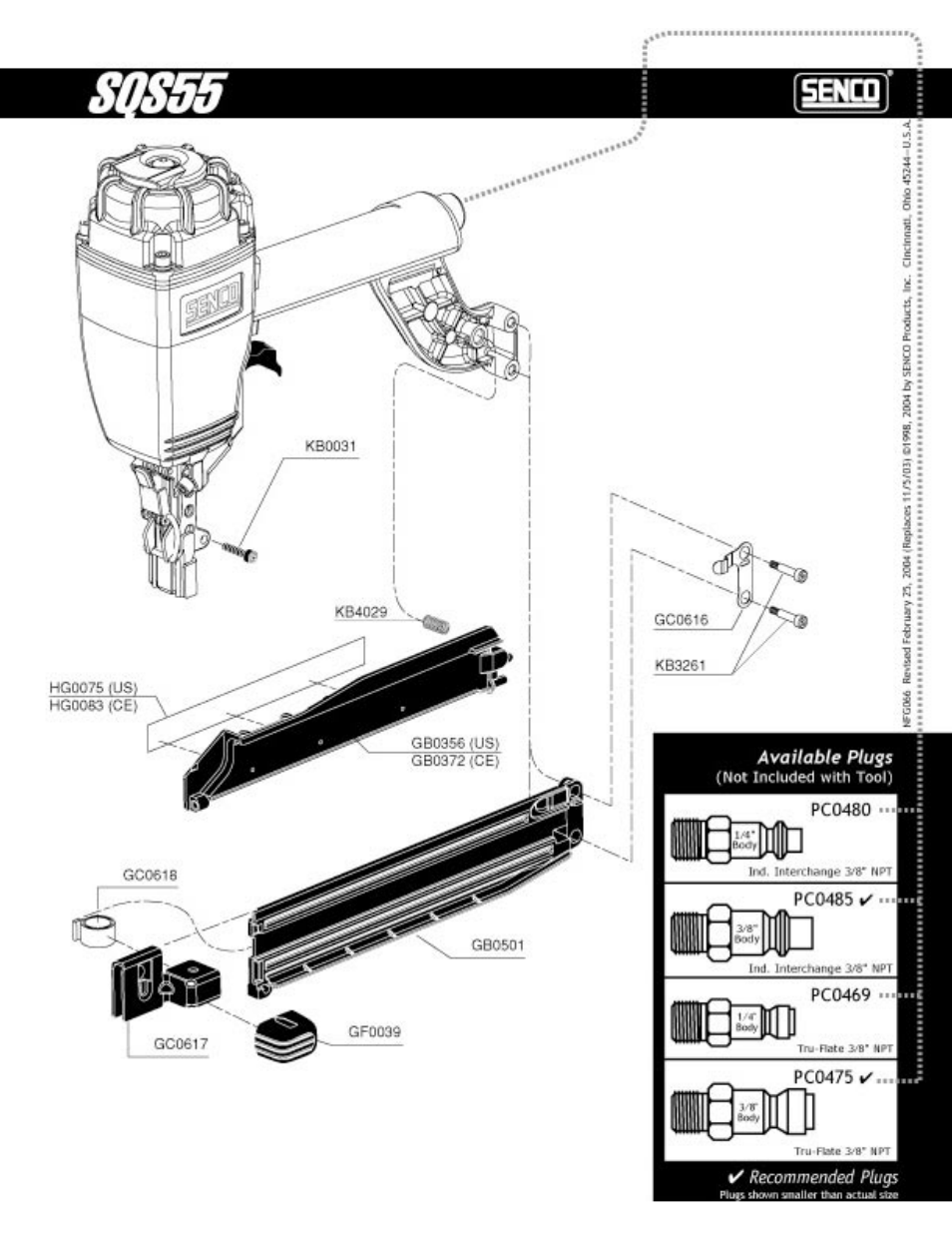 Senco SQS55 User Manual | Page 3 / 4