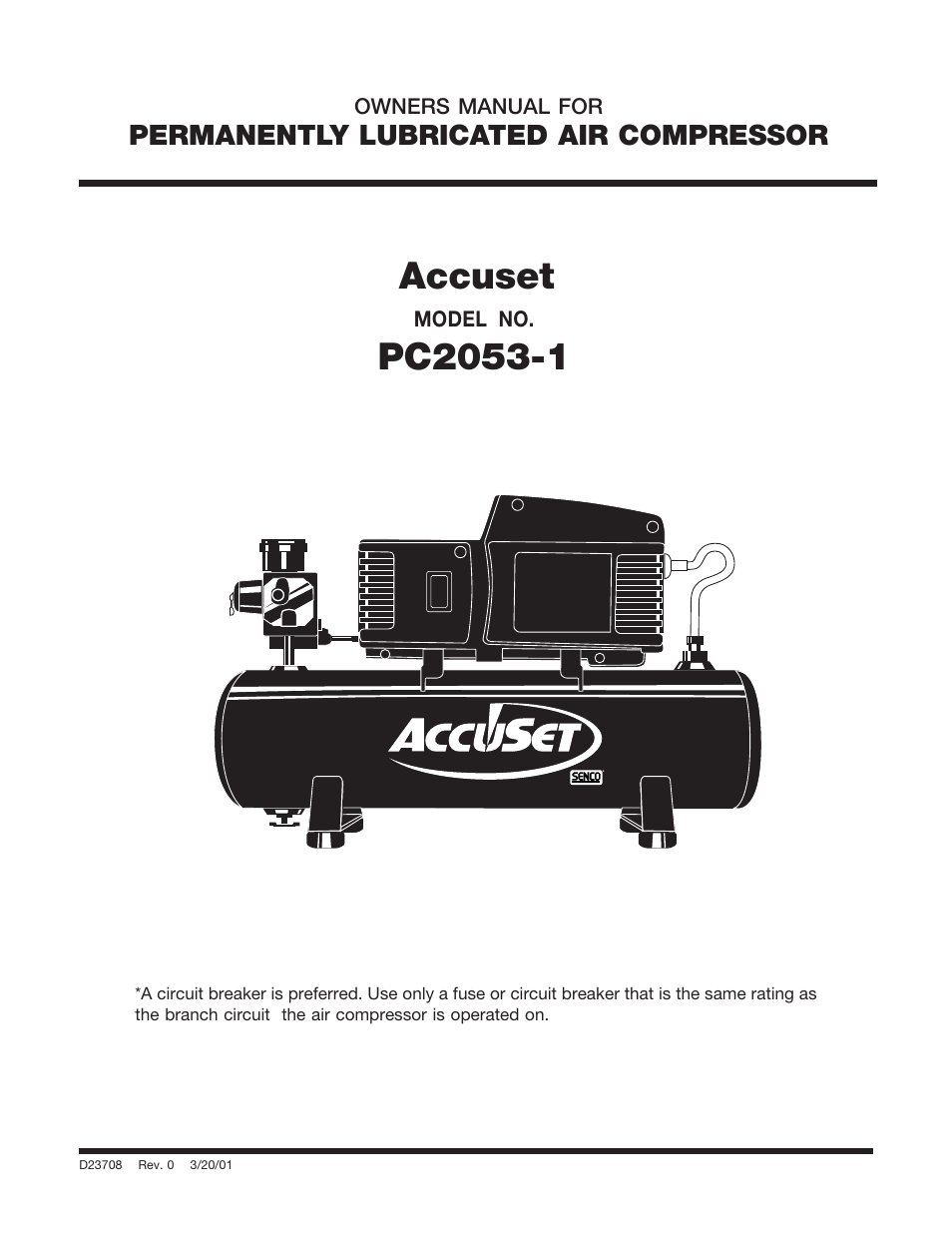 Senco ACCUSET PC2053-1 User Manual | 48 pages
