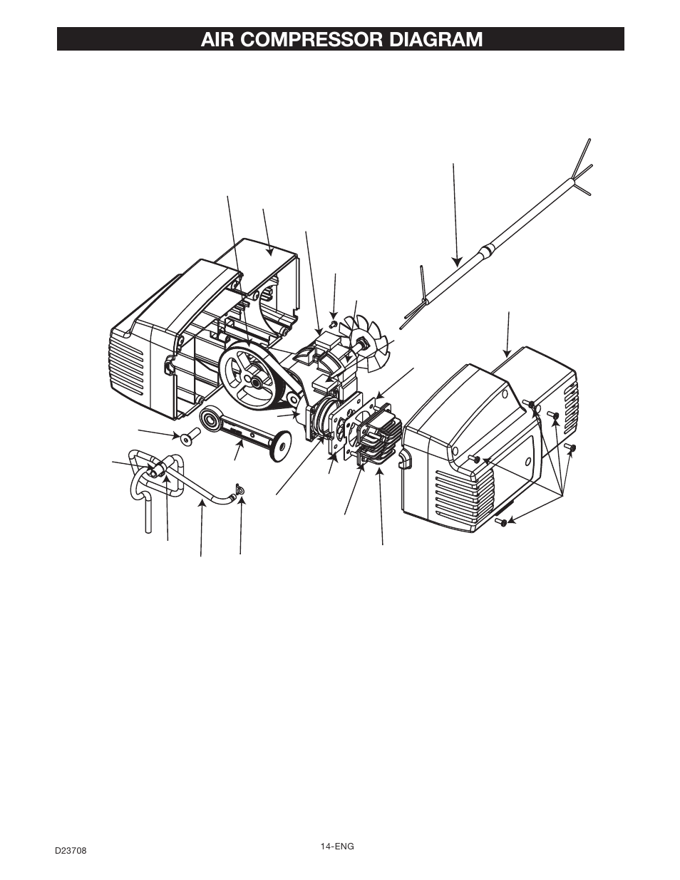 Air compressor diagram | Senco ACCUSET PC2053-1 User Manual | Page 14 / 48