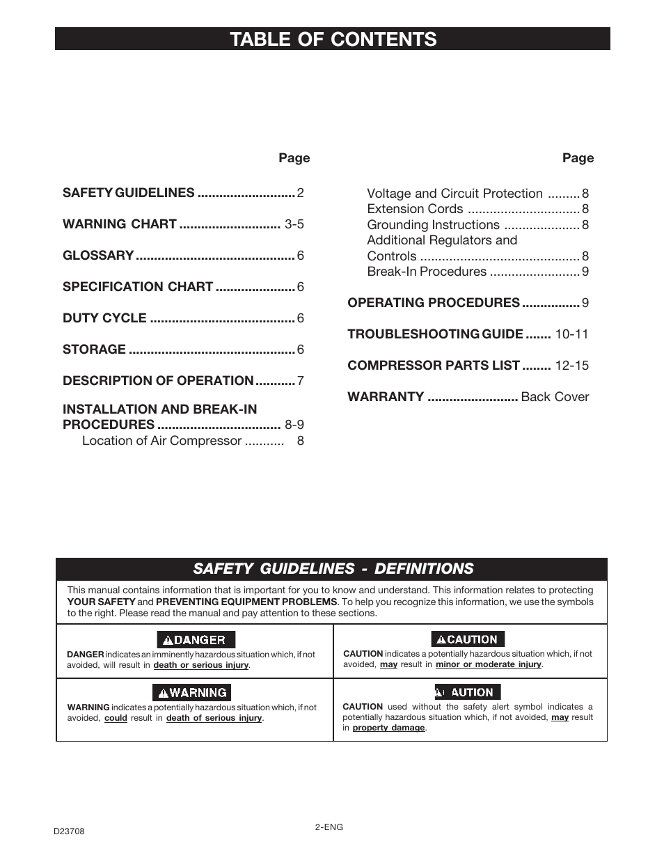 Senco ACCUSET PC2053-1 User Manual | Page 2 / 48