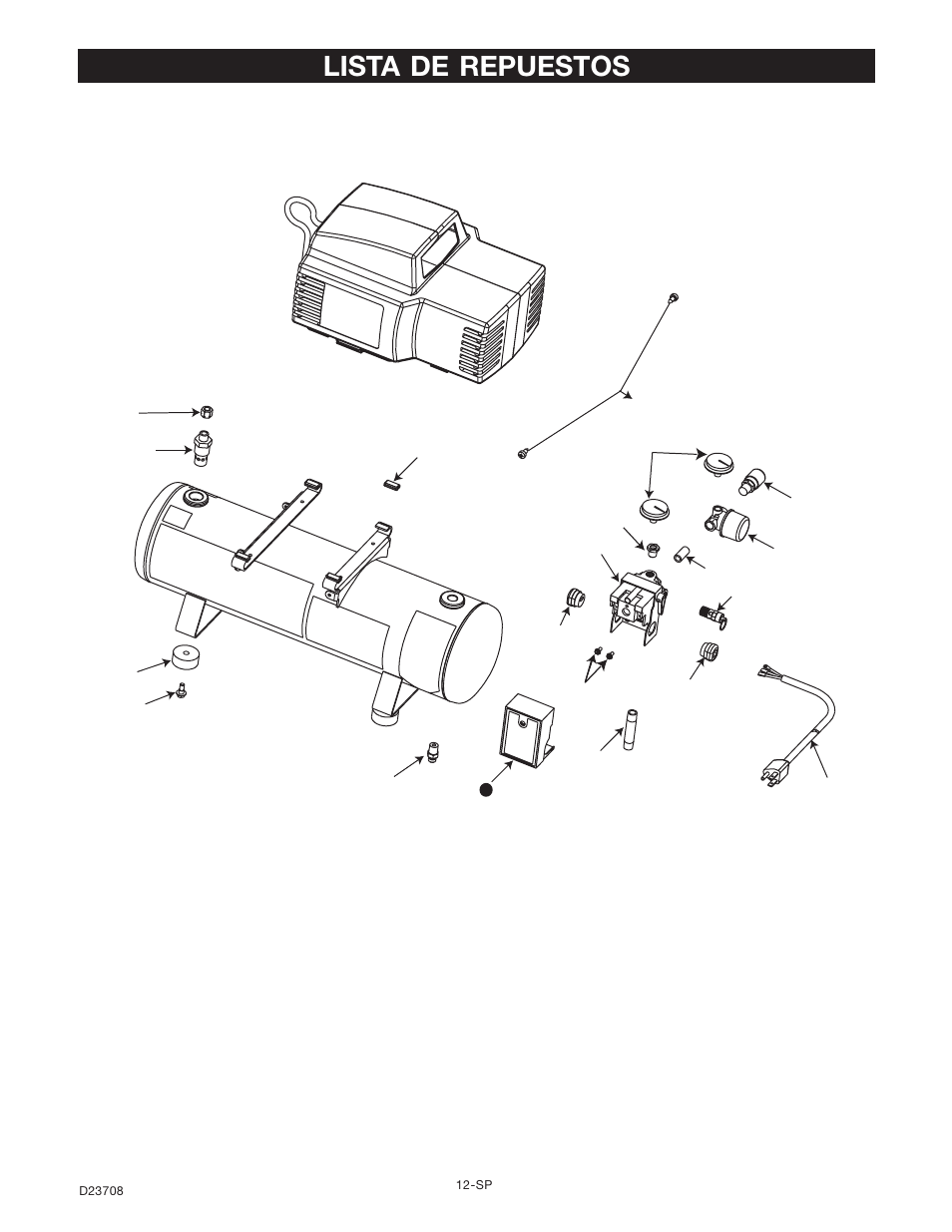 Lista de repuestos | Senco ACCUSET PC2053-1 User Manual | Page 28 / 48