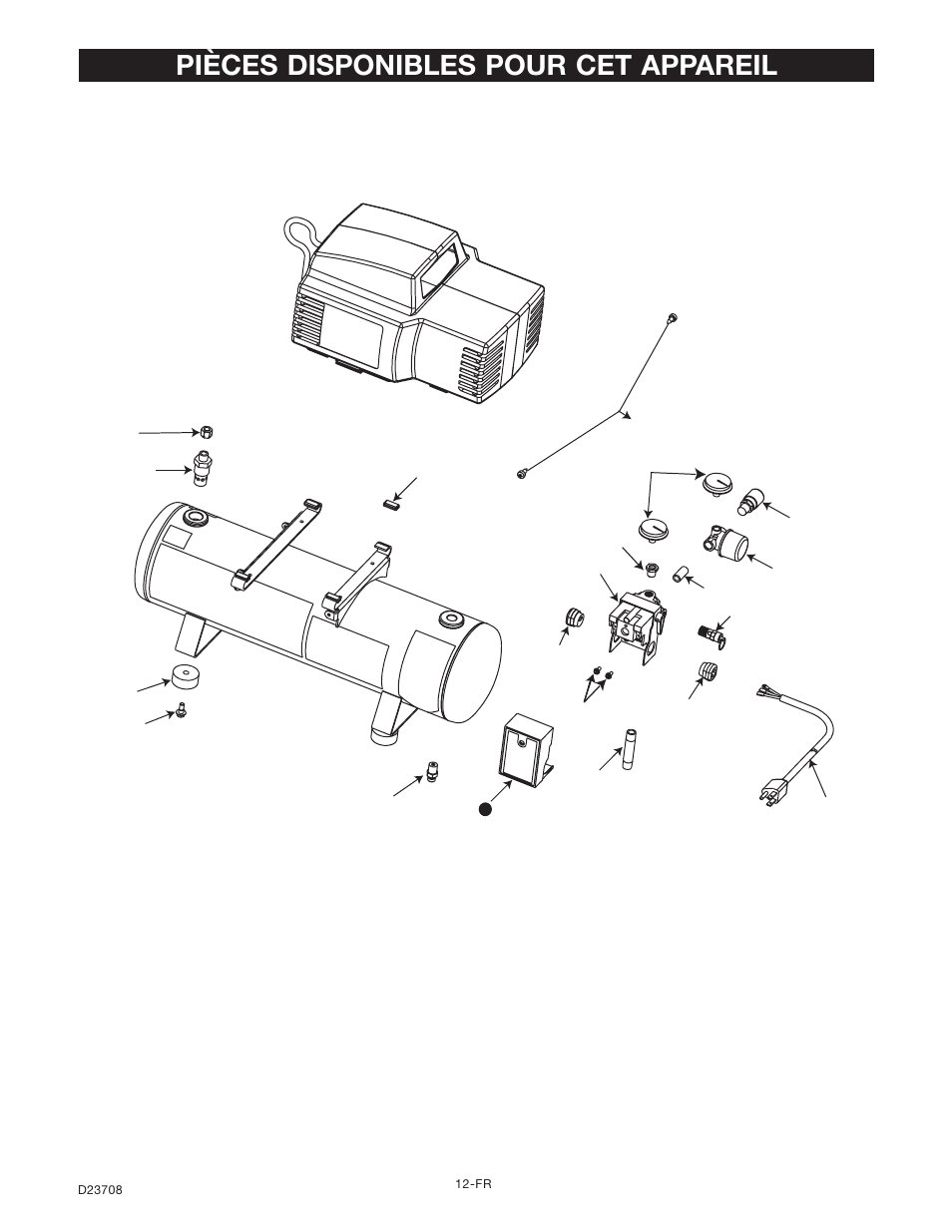 Pièces disponibles pour cet appareil | Senco ACCUSET PC2053-1 User Manual | Page 44 / 48