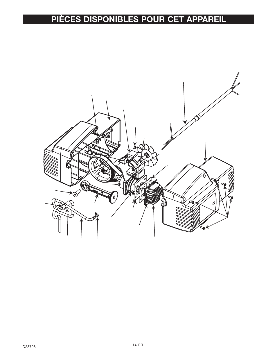 Pièces disponibles pour cet appareil | Senco ACCUSET PC2053-1 User Manual | Page 46 / 48