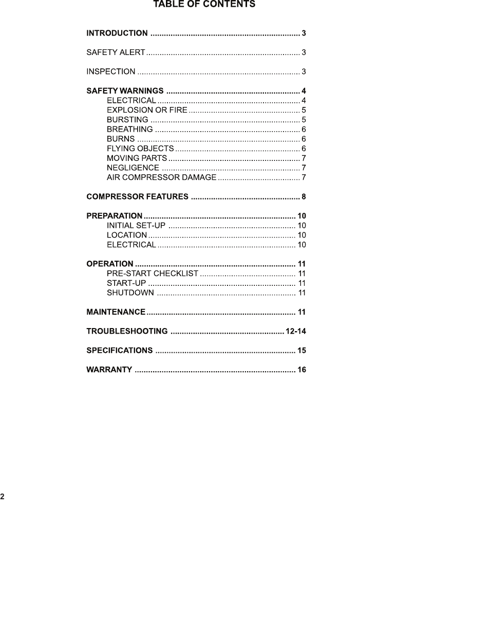 Senco PC1130 User Manual | Page 2 / 16