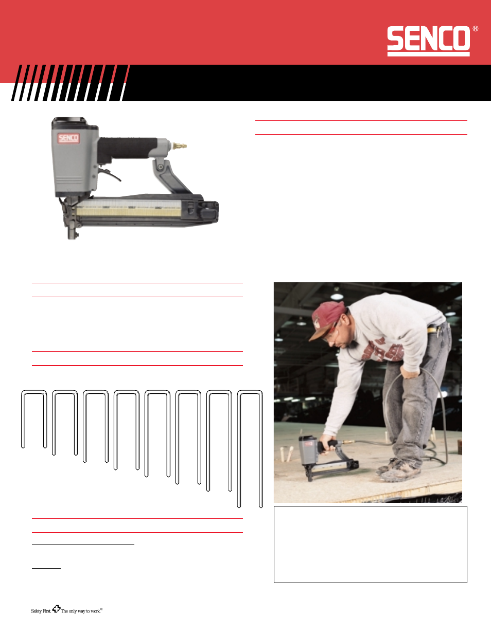 Senco SNS40 User Manual | 1 page