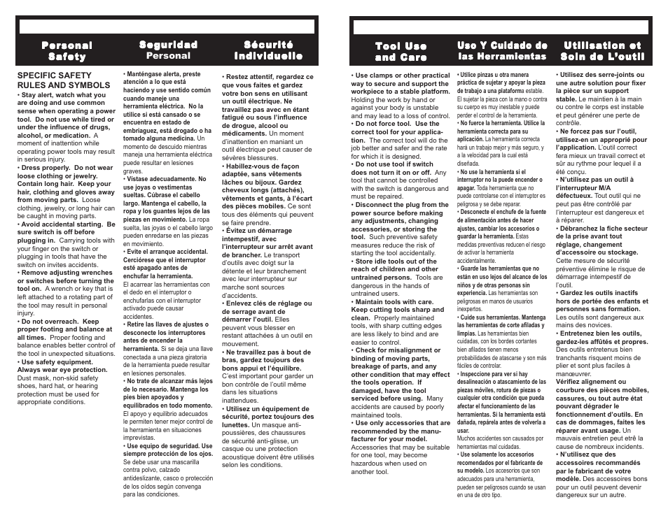 Tool use & care | Senco SG4000 User Manual | Page 7 / 19