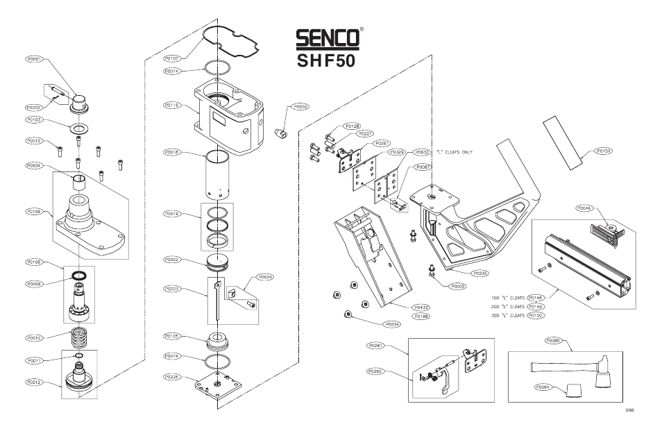 Shf50 | Senco Pneumatic SHF50 User Manual | Page 2 / 2