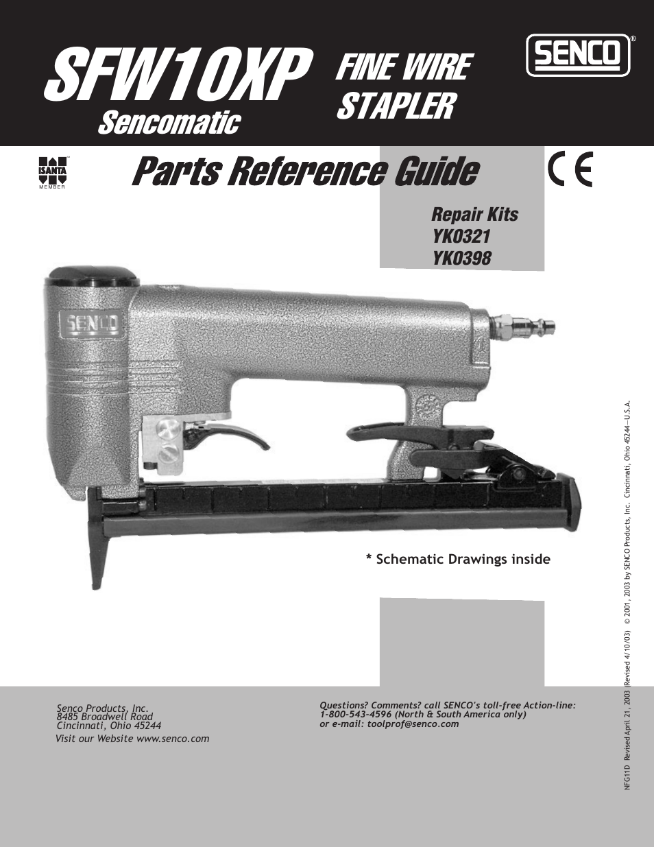 Senco YK0398 User Manual | 4 pages