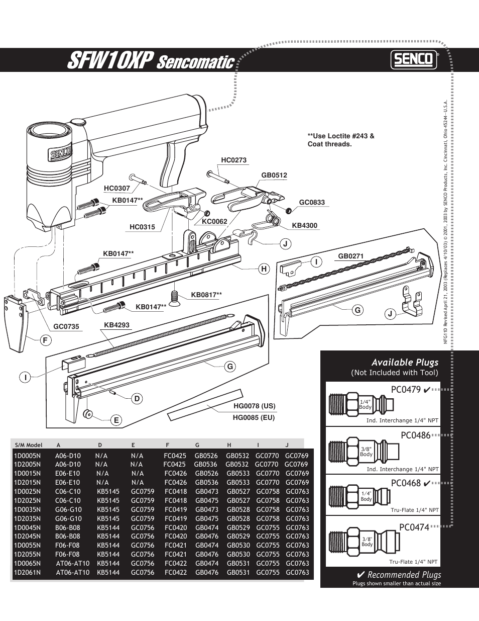 Senco YK0398 User Manual | Page 3 / 4