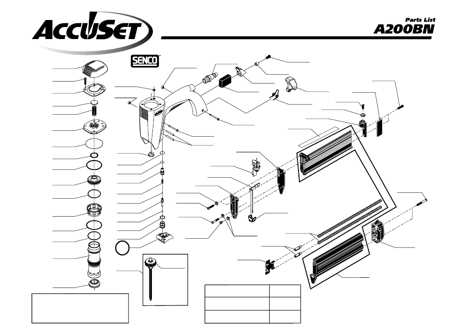 Senco A200BN User Manual | 2 pages