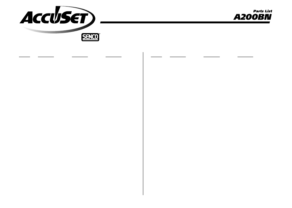 Senco A200BN User Manual | Page 2 / 2