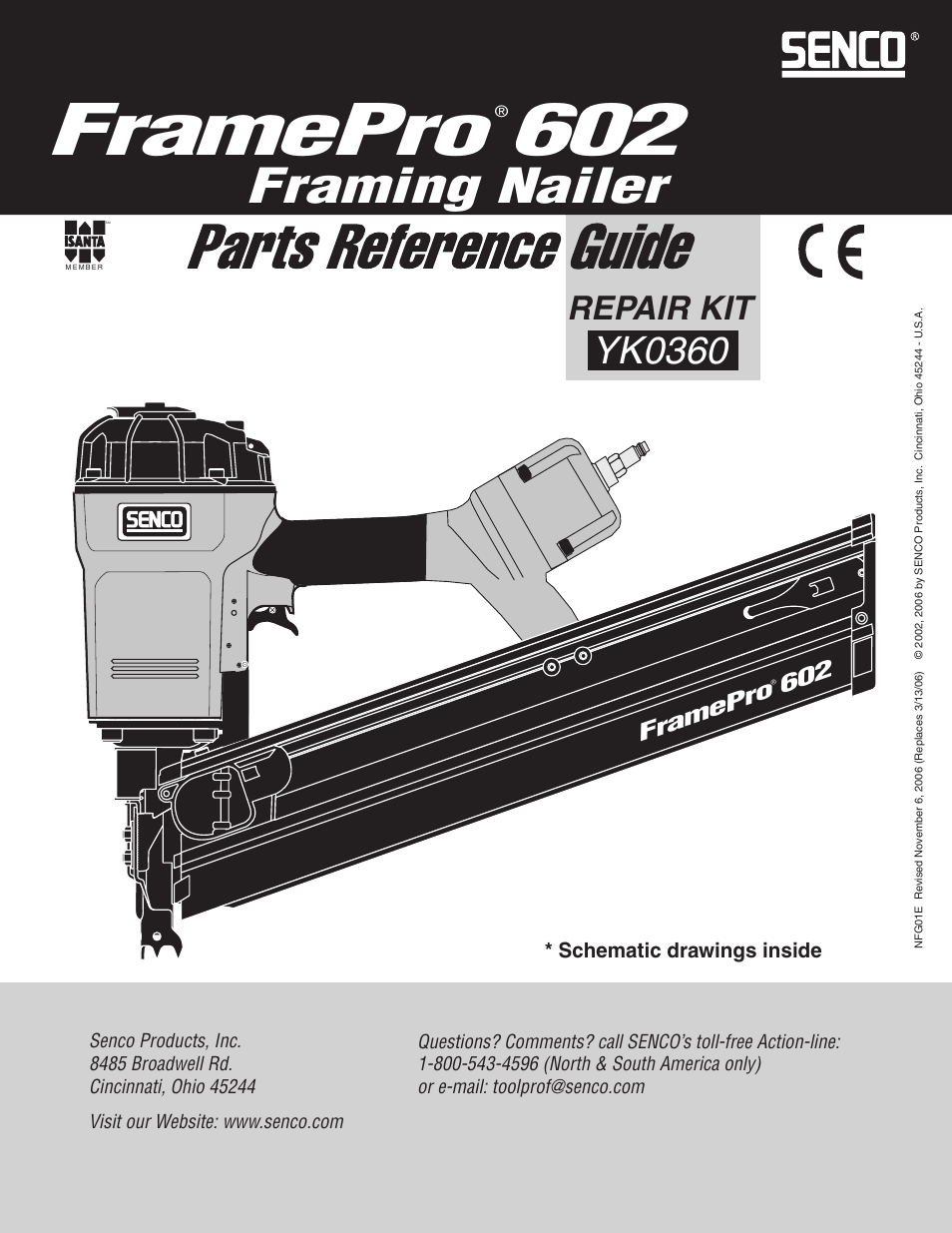 Senco FramePro 602 User Manual | 7 pages