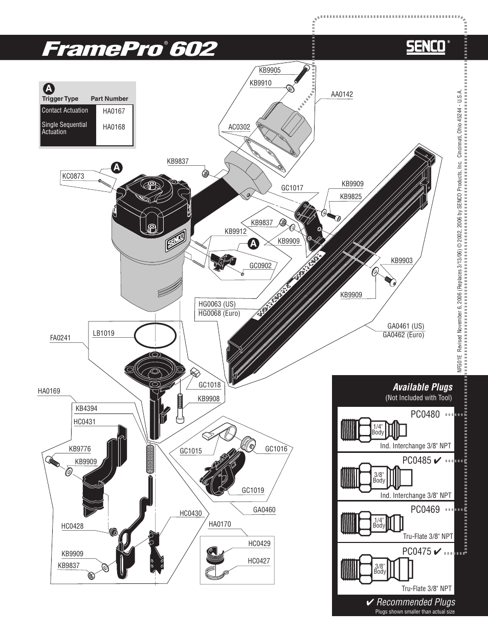 Framepro | Senco FramePro 602 User Manual | Page 3 / 7