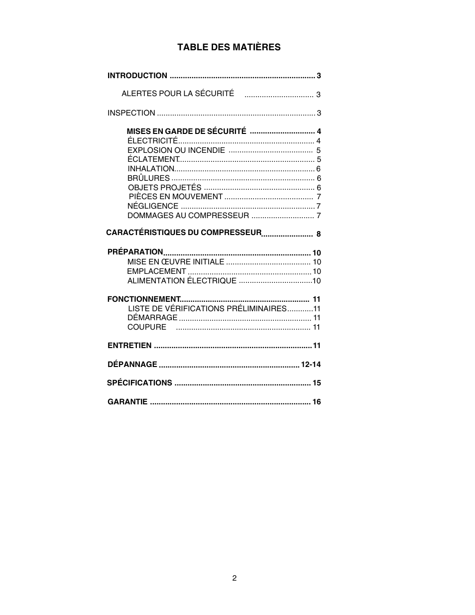 Senco WARRANTY PC1108 User Manual | Page 18 / 48