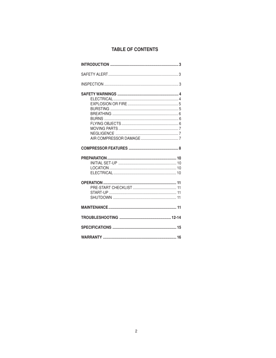 Senco PC0968 User Manual | Page 2 / 48