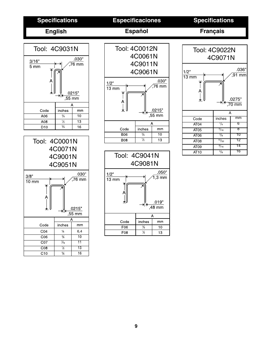Senco SFW09 User Manual | Page 9 / 12