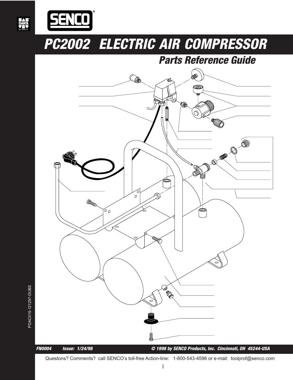 Senco PC2002 User Manual | 4 pages