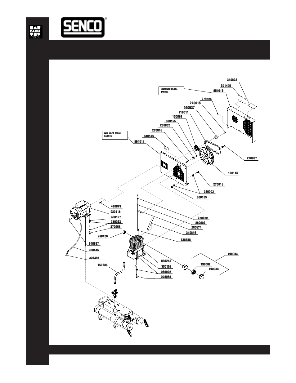 Parts reference guide | Senco PC2016 User Manual | Page 49 / 52