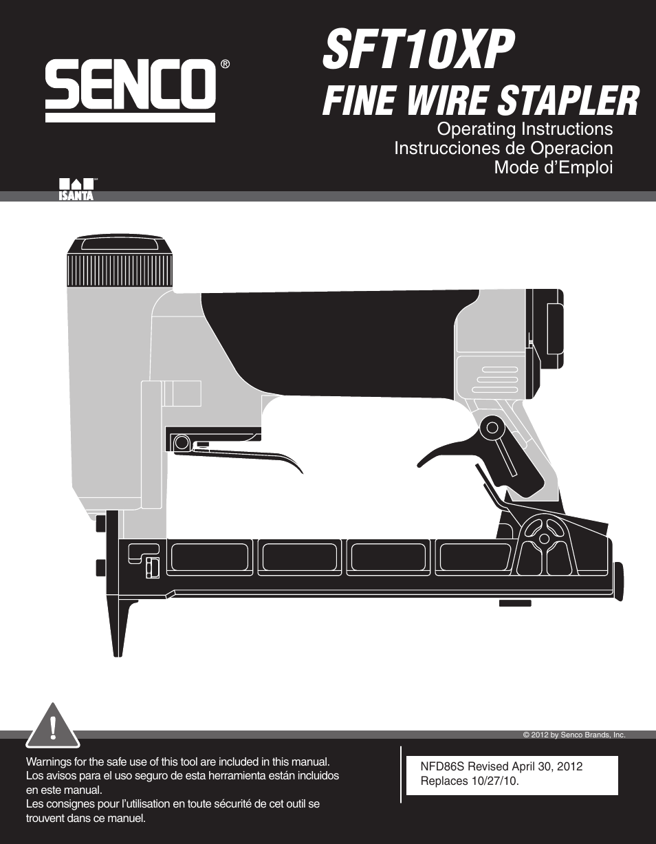 Senco SFT10XP User Manual | 10 pages