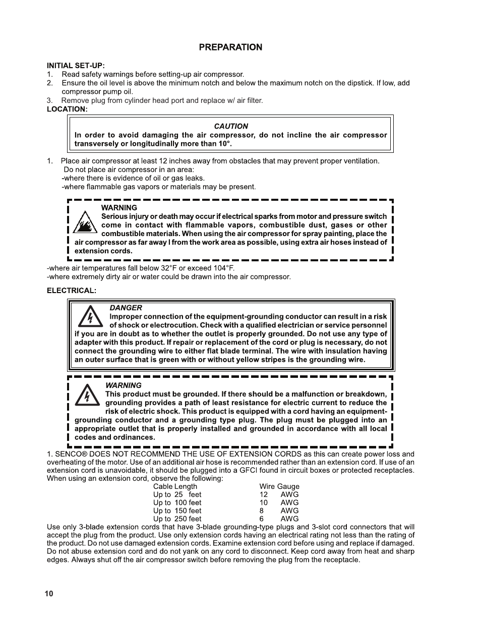 Senco PC1131 User Manual | Page 10 / 16