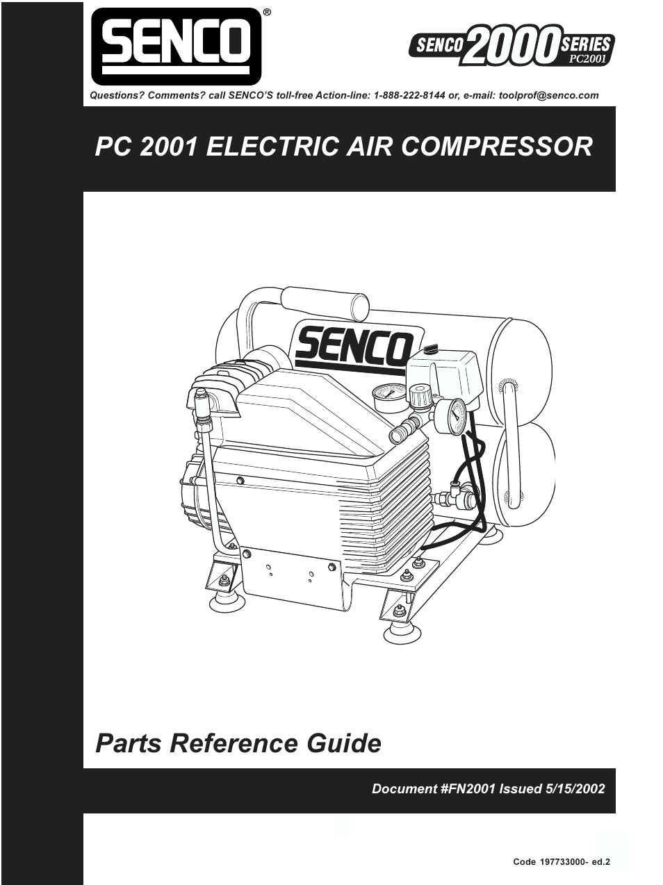 Senco PC 2001 User Manual | 4 pages