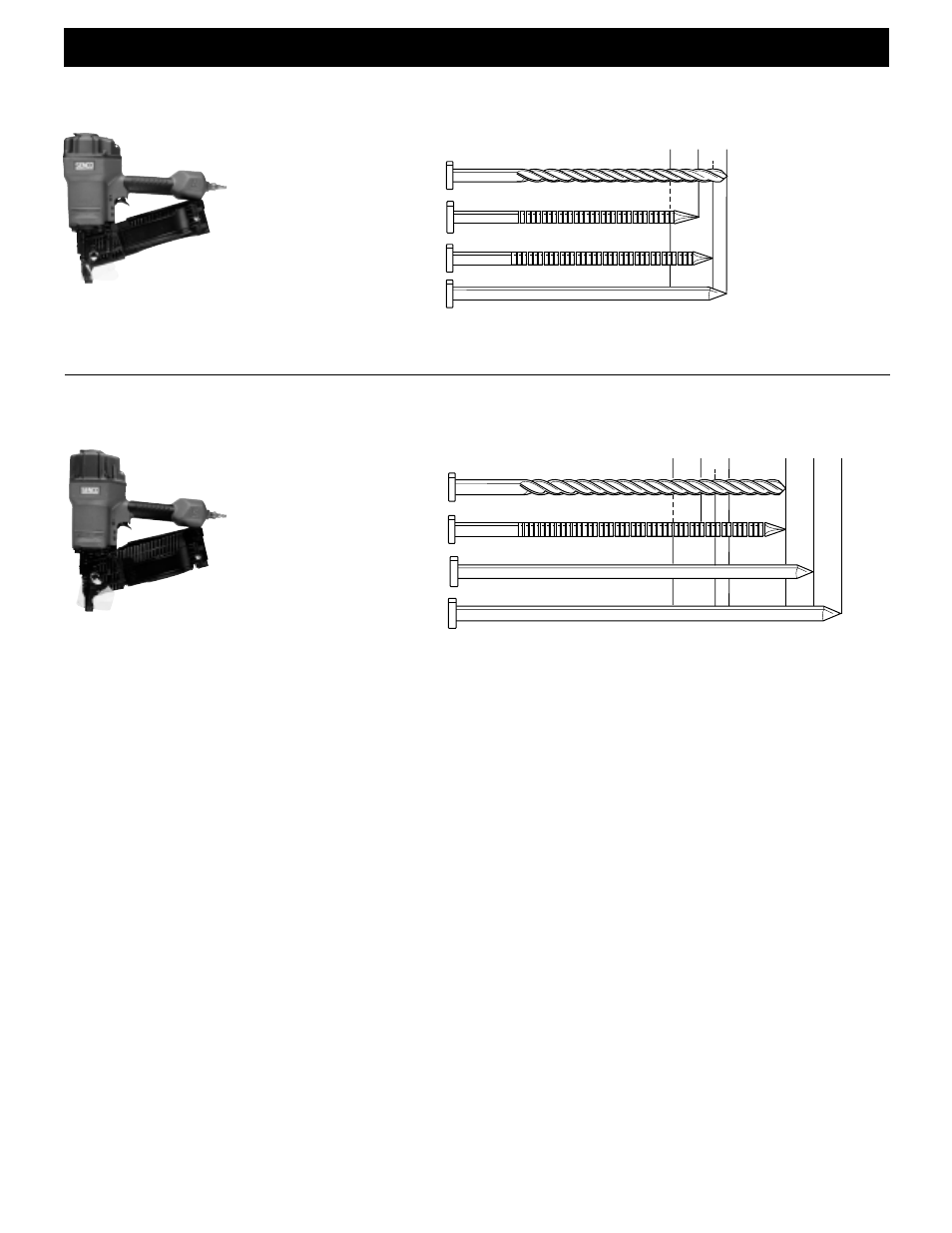 Coil nailers, Scn60, Scn65 | Senco Coil Nailer SCN40R User Manual | Page 2 / 2