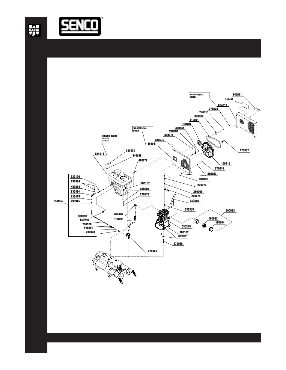 Parts reference guide | Senco PC2017 User Manual | Page 49 / 52