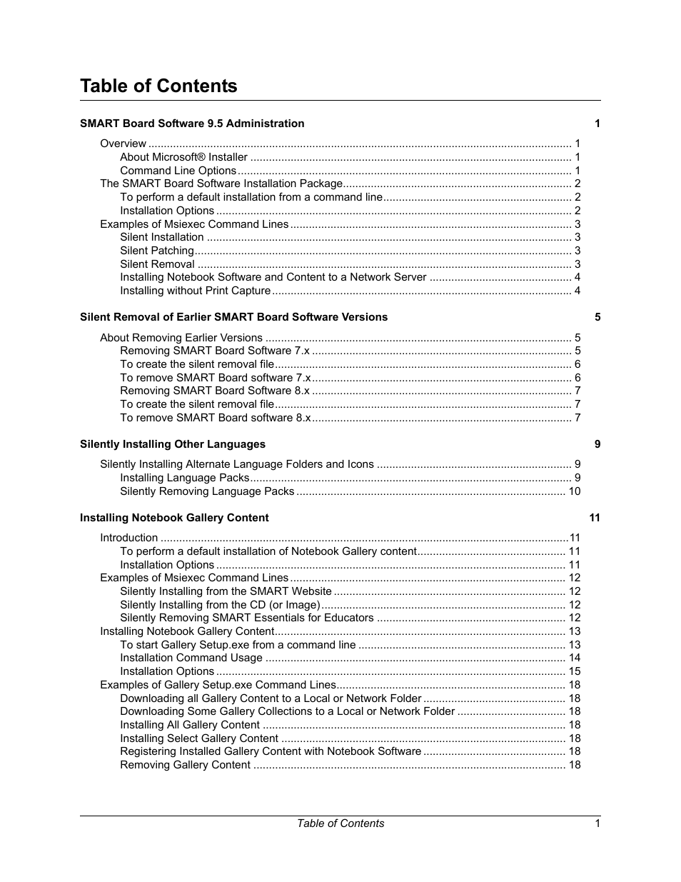 Smart Technologies SMART Board Software 9.5 User Manual | Page 3 / 32