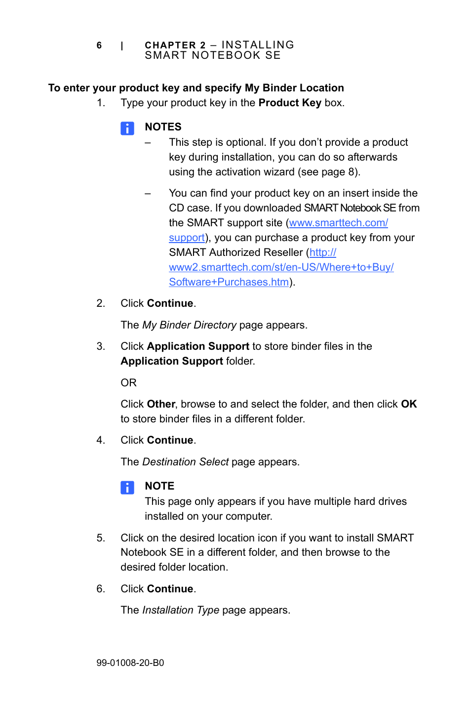 Smart Technologies SMART Notebook SE US6320597; US6326954; US6741267; US7151533; US7499033; CA2252302 User Manual | Page 10 / 20