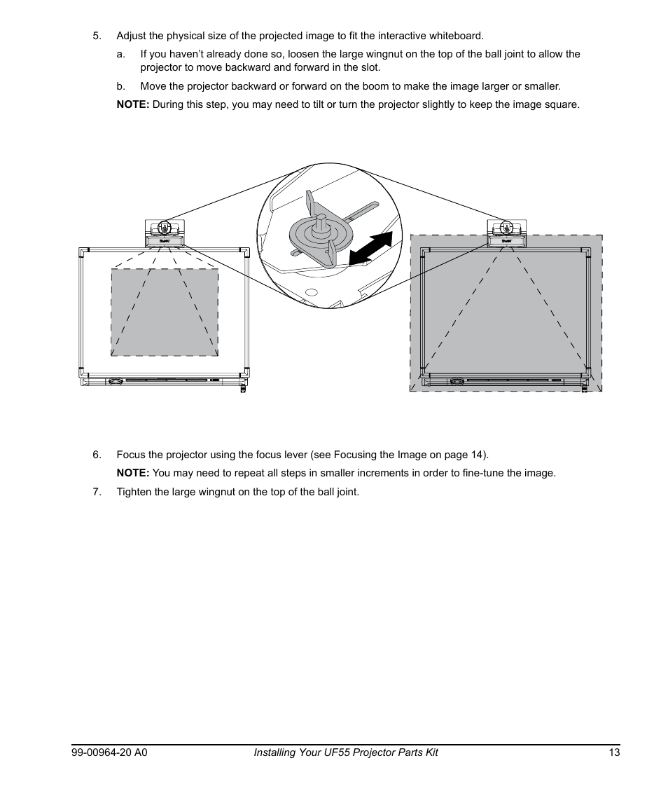 Smart Technologies Smart Board 560 and 580 Interactive Whiteboards And UF55 Projectors 99-00964-20 User Manual | Page 23 / 76