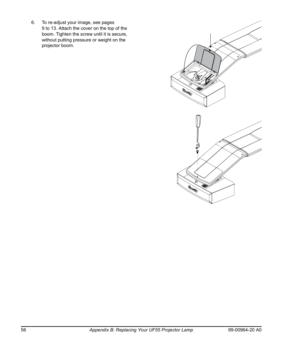 Smart Technologies Smart Board 560 and 580 Interactive Whiteboards And UF55 Projectors 99-00964-20 User Manual | Page 66 / 76