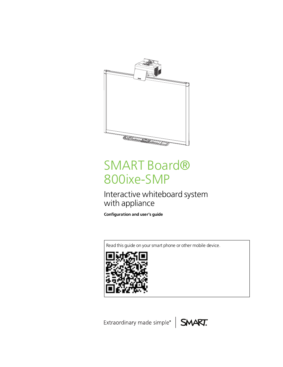 Smart Technologies Smart Board 800ixe-SMP User Manual | 110 pages