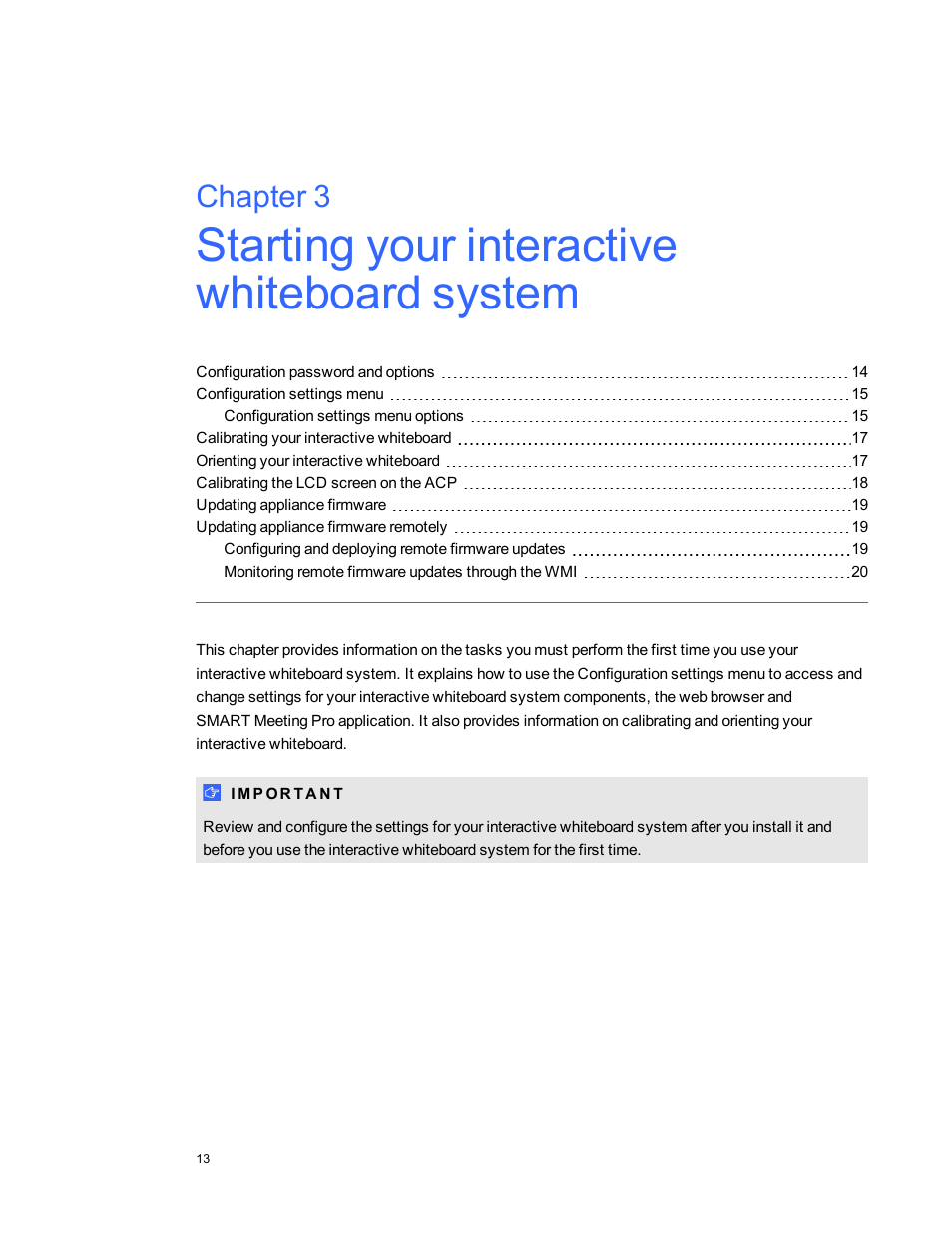 Chapter 3 | Smart Technologies Smart Board 800ixe-SMP User Manual | Page 23 / 110