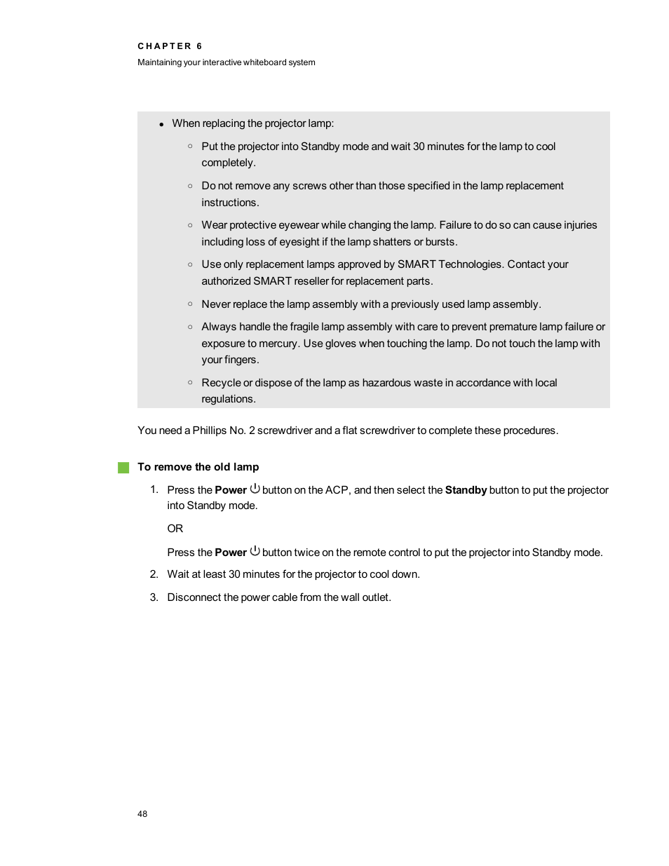 Smart Technologies Smart Board 800ixe-SMP User Manual | Page 58 / 110