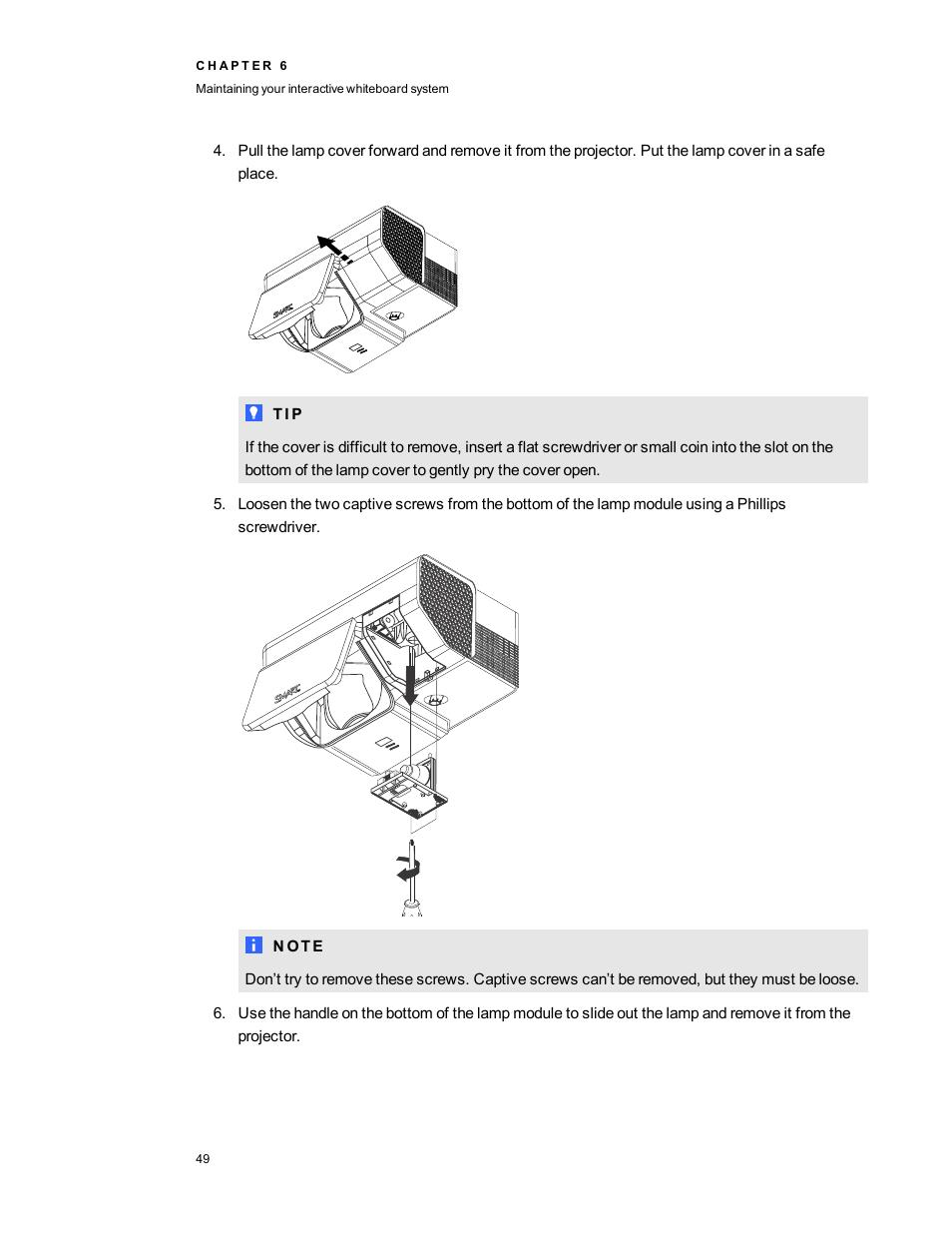 Smart Technologies Smart Board 800ixe-SMP User Manual | Page 59 / 110