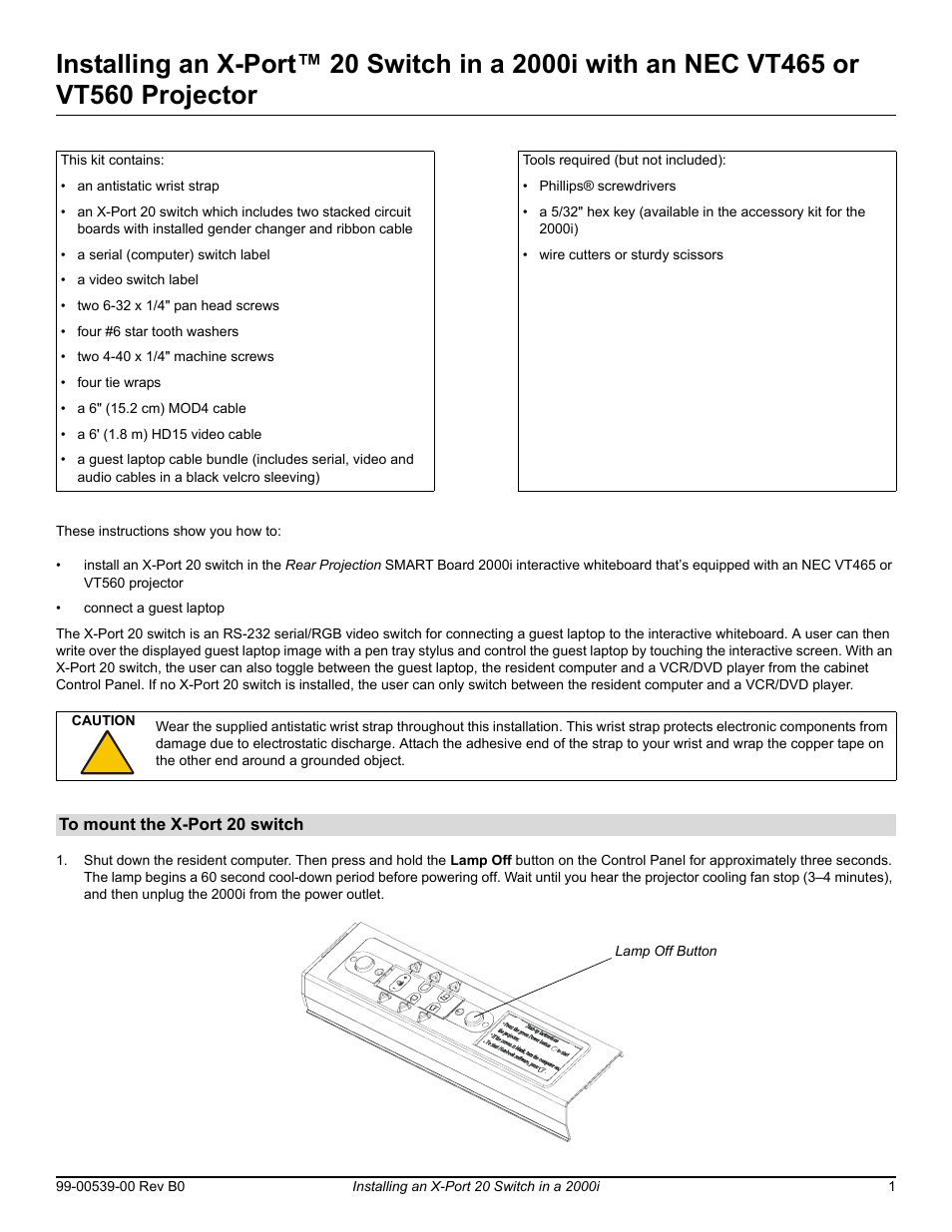 Smart Technologies X-Port 20 Switch (XP20-2000i-B) User Manual | Page 5 / 14