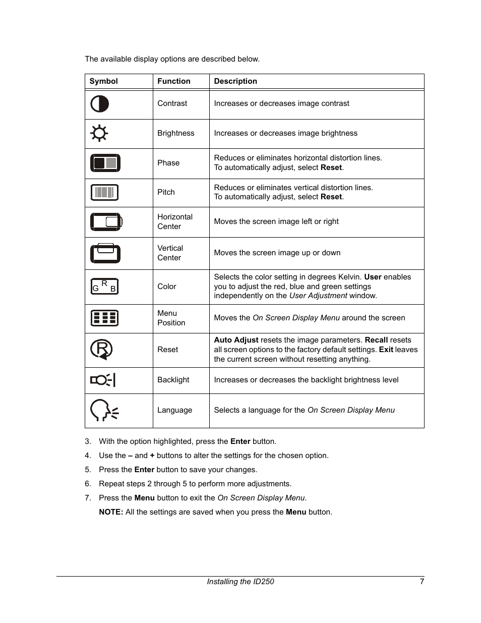 Smart Technologies Sympodium ID250 User Manual | Page 13 / 31