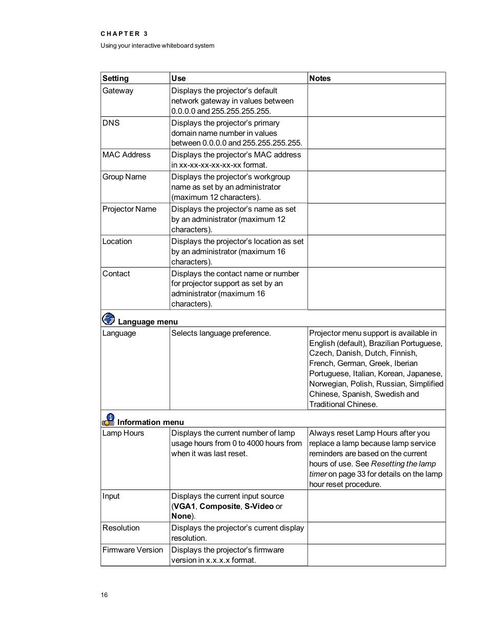Smart Technologies Smart board Interactive Whiteboard system 400iv User Manual | Page 26 / 88