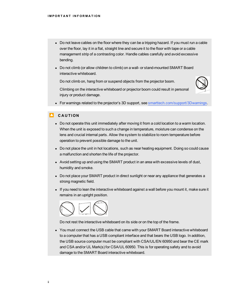 Smart Technologies Smart board Interactive Whiteboard system 400iv User Manual | Page 4 / 88