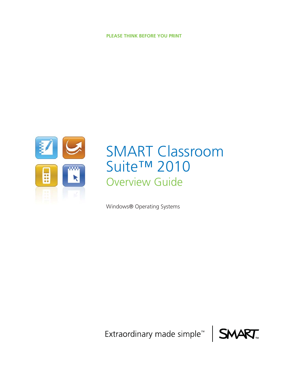 Smart Technologies Smart Clasroom Suite 2010 User Manual | 26 pages