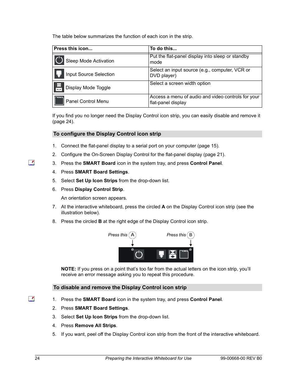 Smart Technologies Smart Board For Flat-PanelDisplays 99-00668-00 User Manual | Page 32 / 40