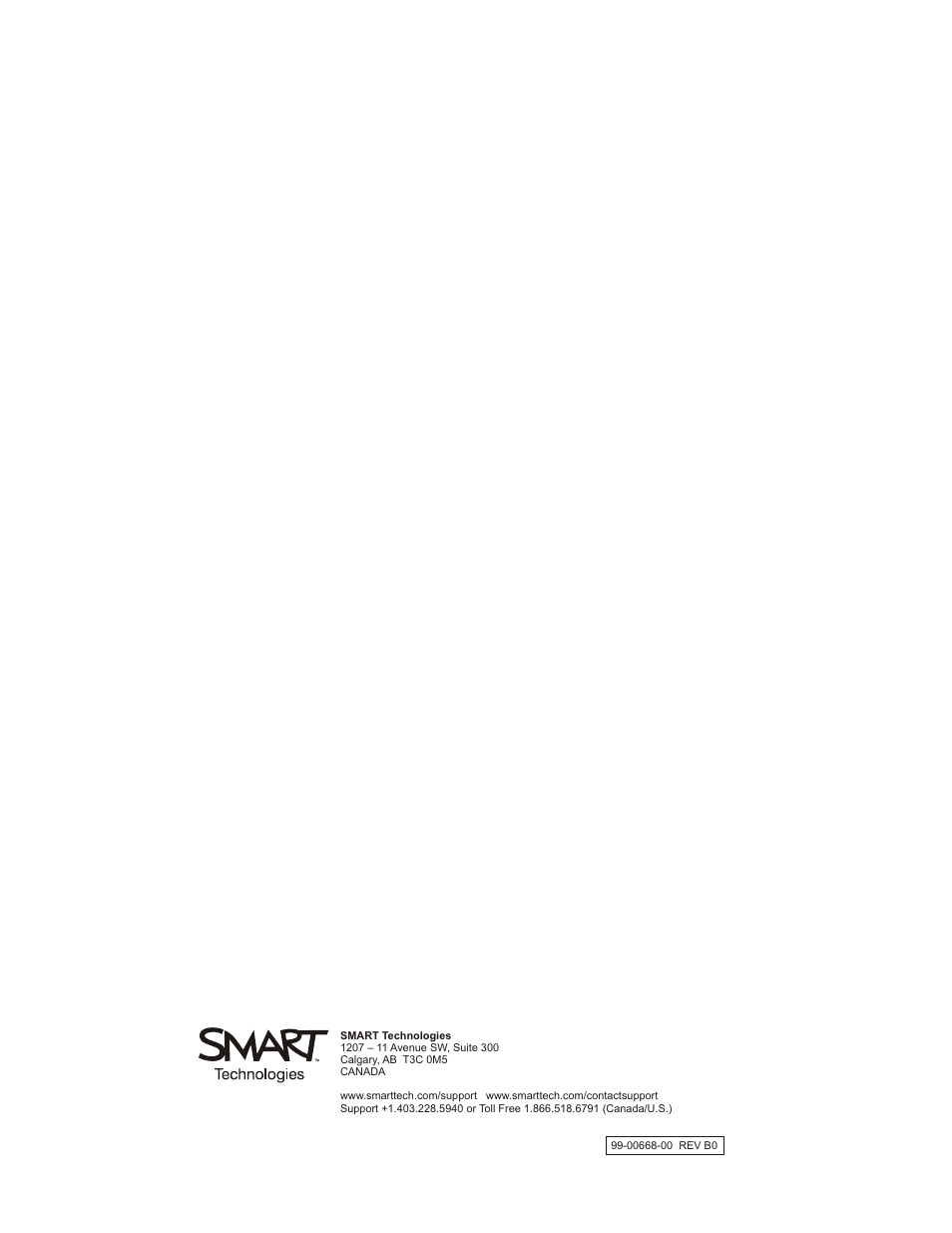 Smart Technologies Smart Board For Flat-PanelDisplays 99-00668-00 User Manual | Page 40 / 40