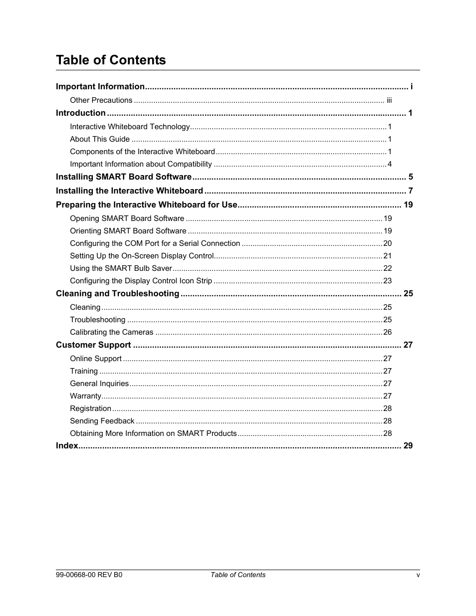Smart Technologies Smart Board For Flat-PanelDisplays 99-00668-00 User Manual | Page 7 / 40