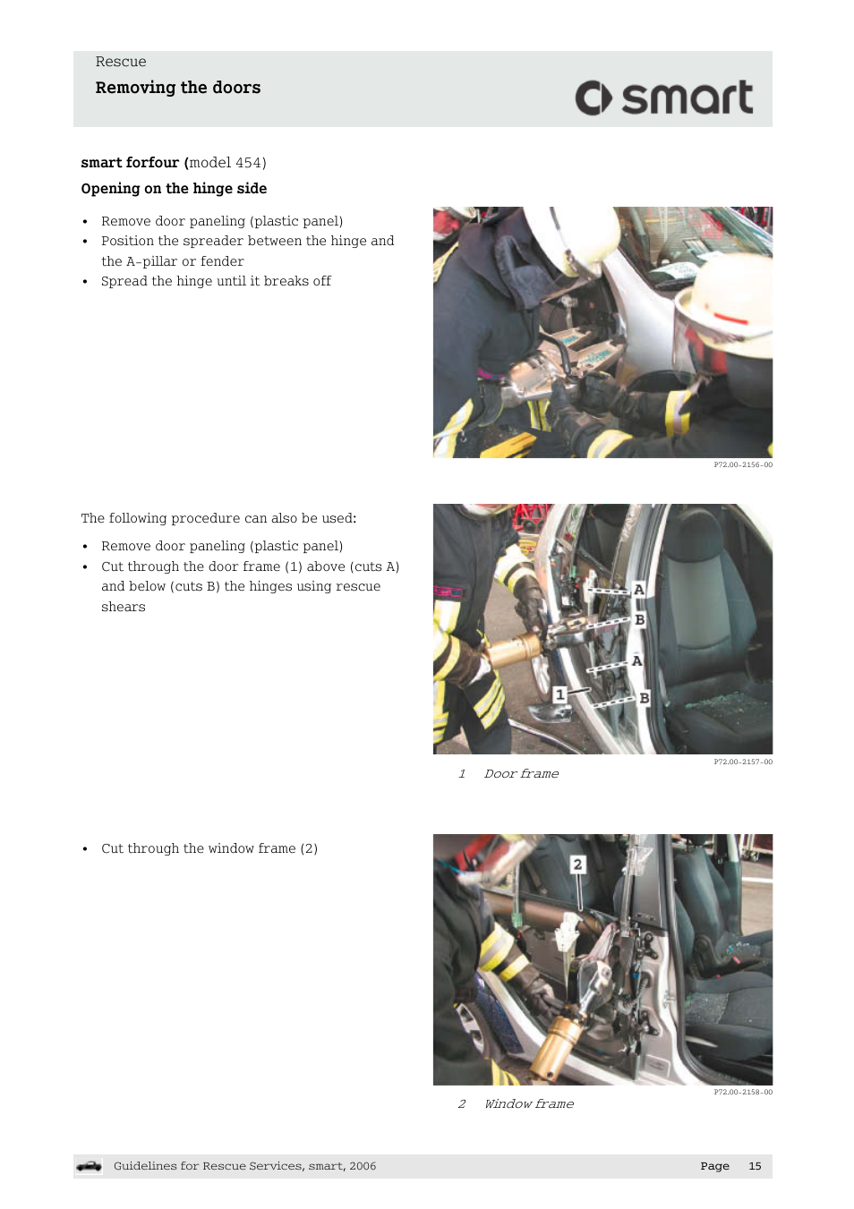 Removing the doors | Smart Technologies smart forfour 454 User Manual | Page 16 / 44