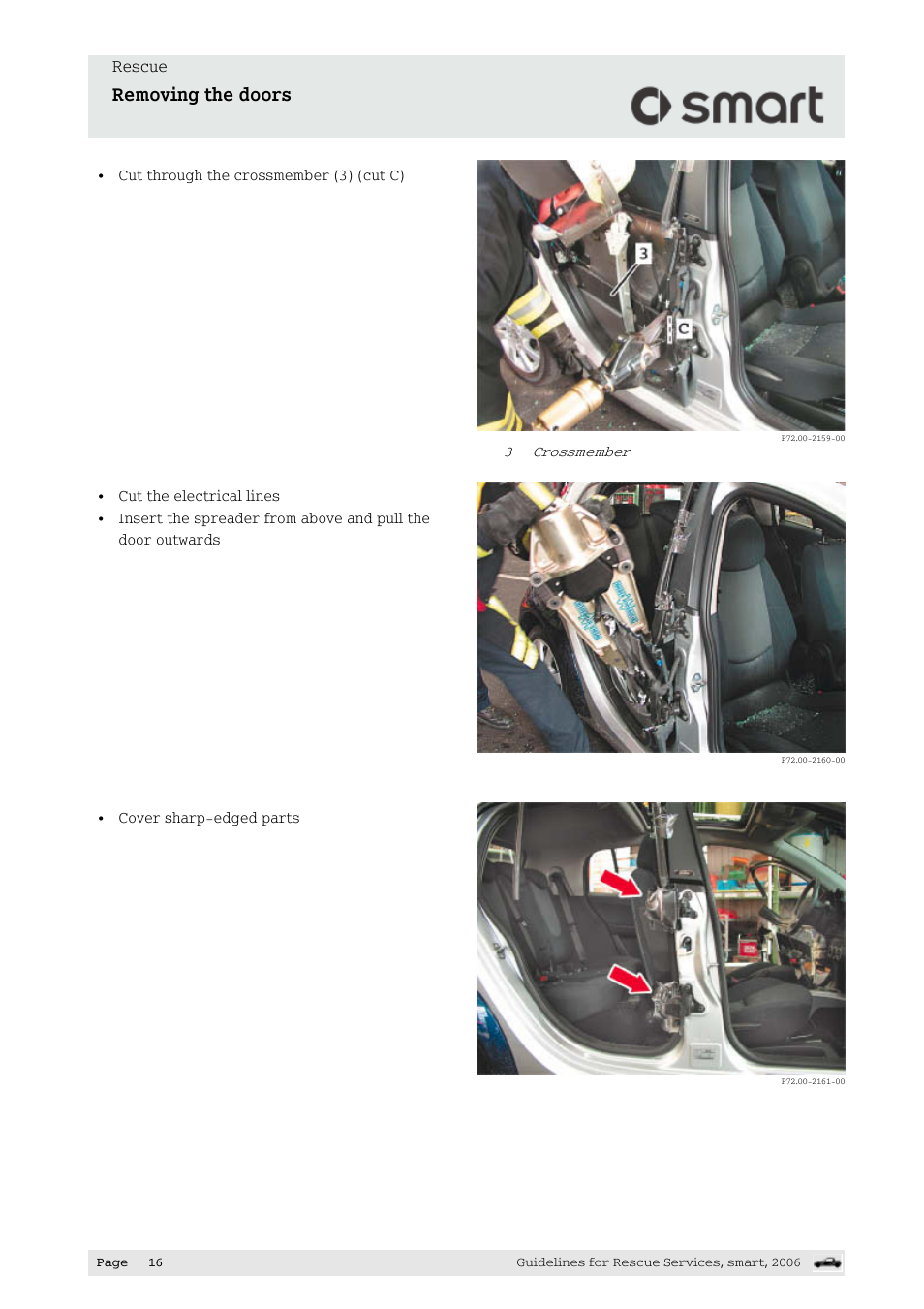 Removing the doors, Rescue | Smart Technologies smart forfour 454 User Manual | Page 17 / 44