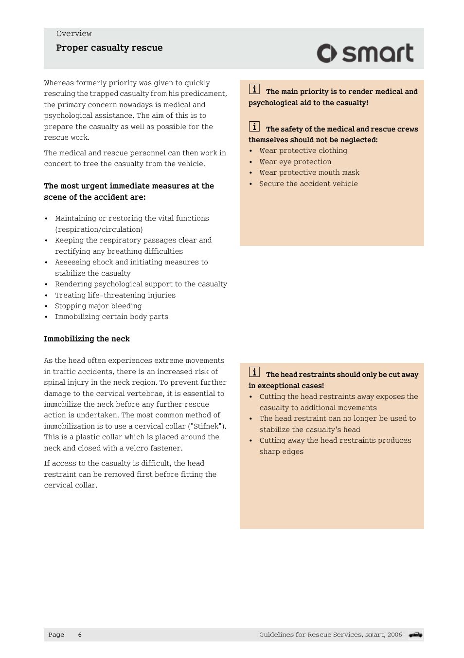 Proper casualty rescue | Smart Technologies smart forfour 454 User Manual | Page 7 / 44