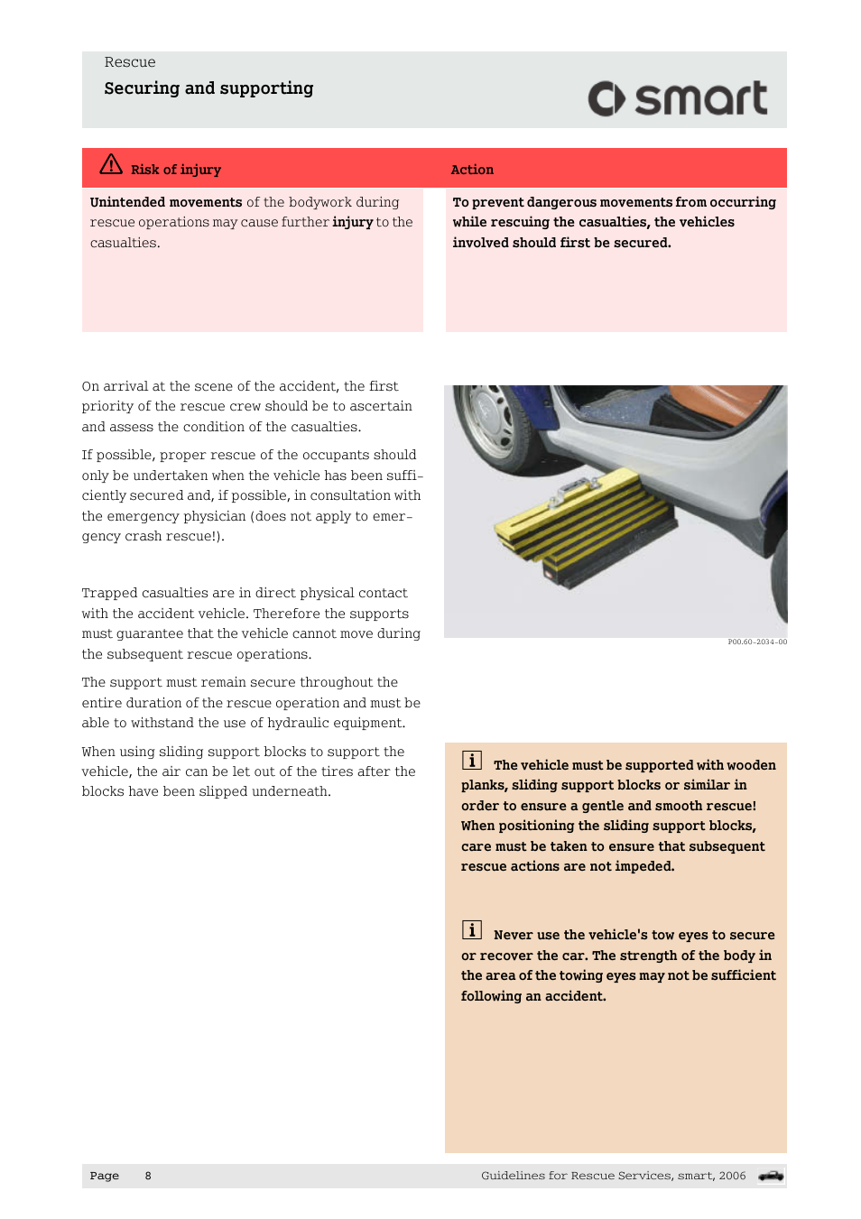 Securing and supporting | Smart Technologies smart forfour 454 User Manual | Page 9 / 44